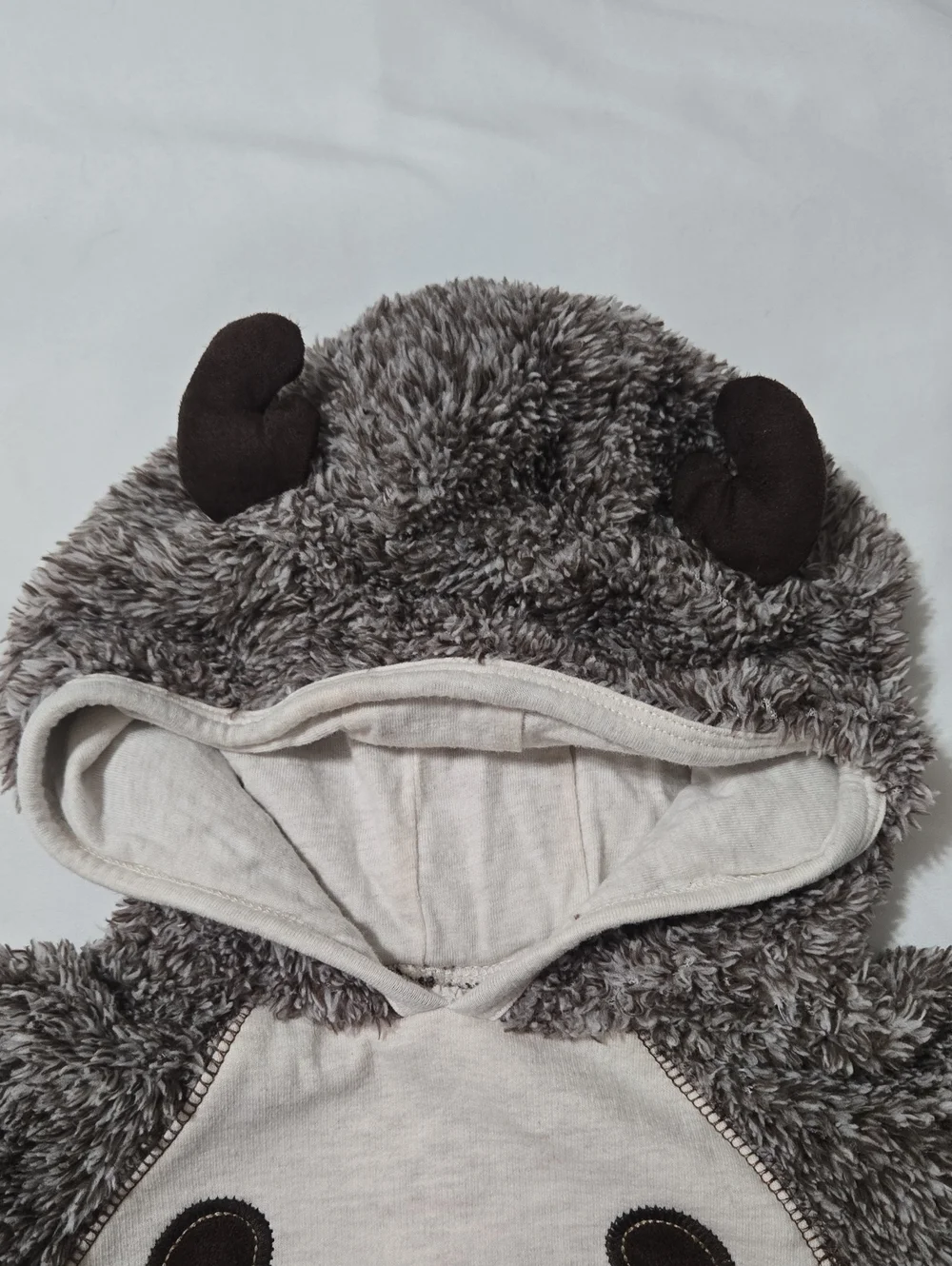Koala Kids Baby Moose Fleece Hooded Romper Jumpsuit One-Piece